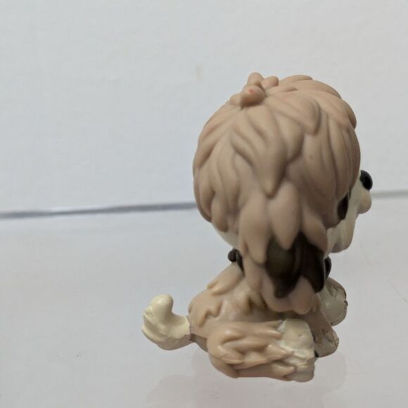 Littlest Pet Shop Sheepdog with Pink Daisy Flower and Green Eyes #1816 Figure - Picture 8 of 12